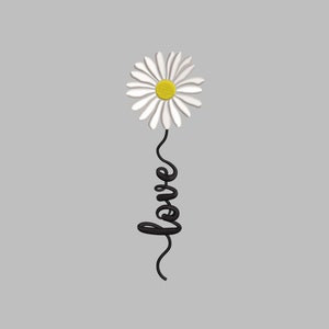 Daisy Love Embroidery Design 7 SIZES dst exp hus jef jpx pes vp3 xxx
