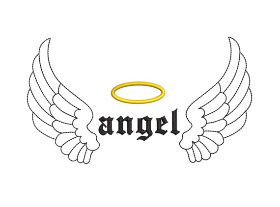 Angel Wings Embroidery Design 7 SIZES Dst Exp Hus Jef Jpx Pes | Etsy
