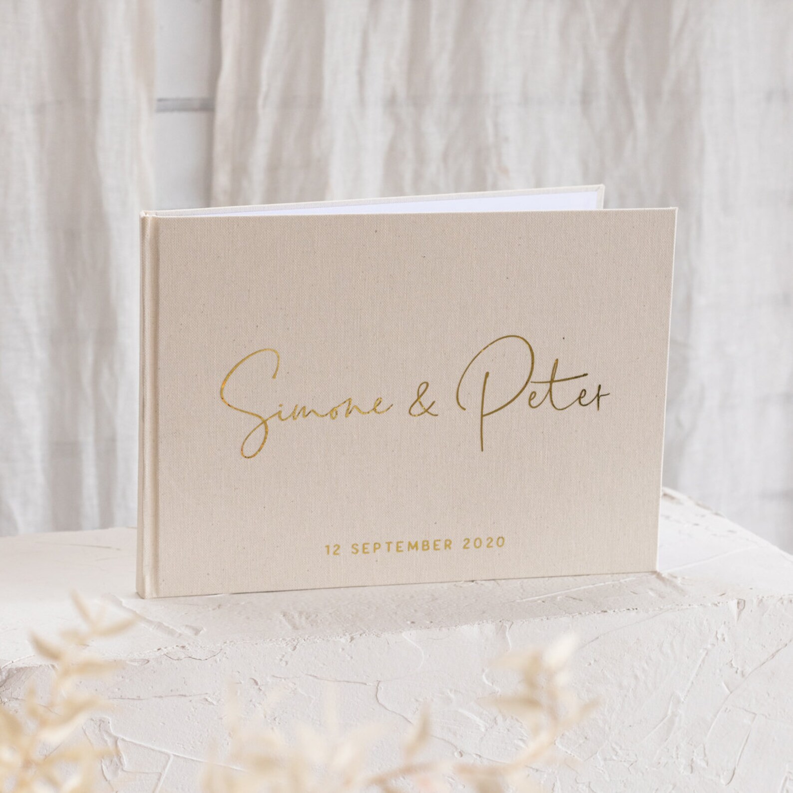 Linen Guest Book Wedding Guest Book A4 Guestbook Etsy Australia