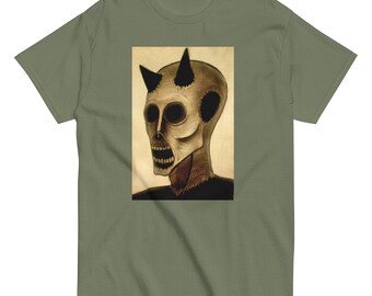 Mörk konst t-shirt gotisk mode t-shirts unik konst t-shirt spöklik design gotiska kläder unisex