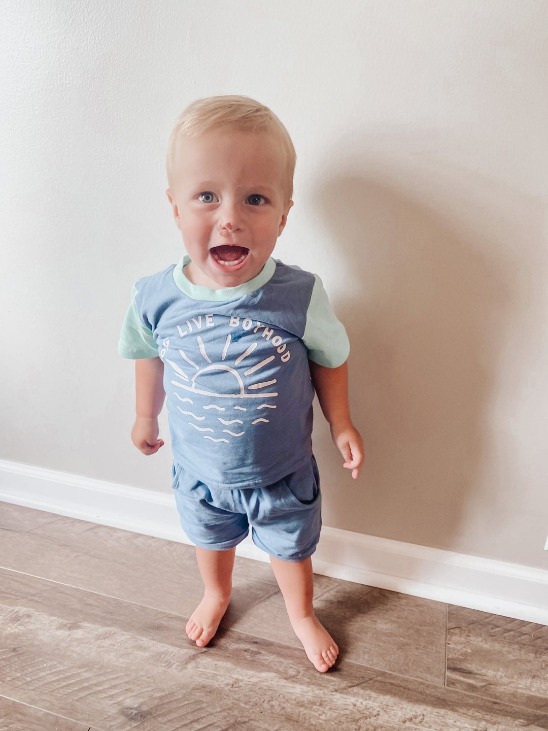 Long Live Boyhood Baby Boy Shirt and Shorts Summer Set Etsy
