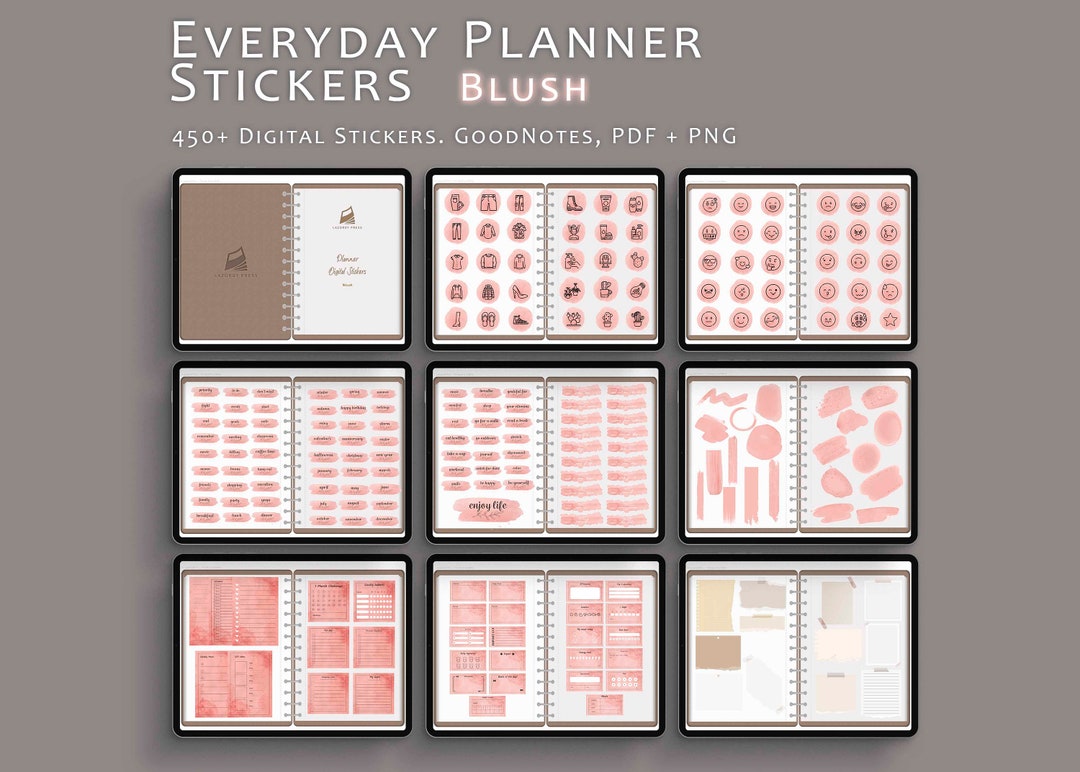 Everyday Life Digital Planner Stickers - Daily Planner Stickers - Pre ...
