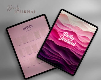 Pink Digital Journal for iPad, Digital Notebook, GoodNotes Journal, Daily Journal, Digital Diary, Notability, XODO by LazordyPress