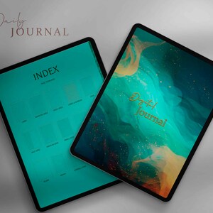 Teal Digital Journal for iPad, Digital Notebook, GoodNotes Journal, Daily Journal, Digital Diary, Notability, XODO by LazordyPress