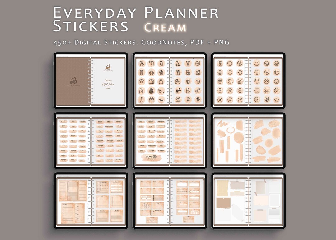 Everyday Life Digital Planner Stickers - Daily Planner Stickers - Pre ...
