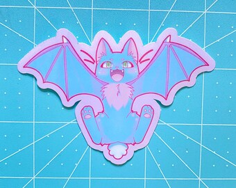 Carabbat sticker (cat/rabbit/bat hybrid)