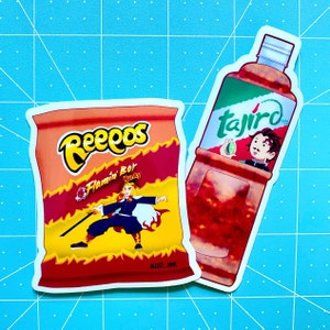 Reegos: Flaming Boy HUNKY and Spicy Tajiro sticker