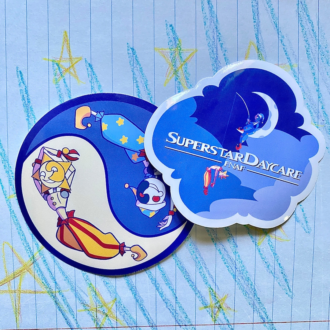 Superstardaycare Presents Sticker and Yin Yang Sun and Moon Sticker - Etsy