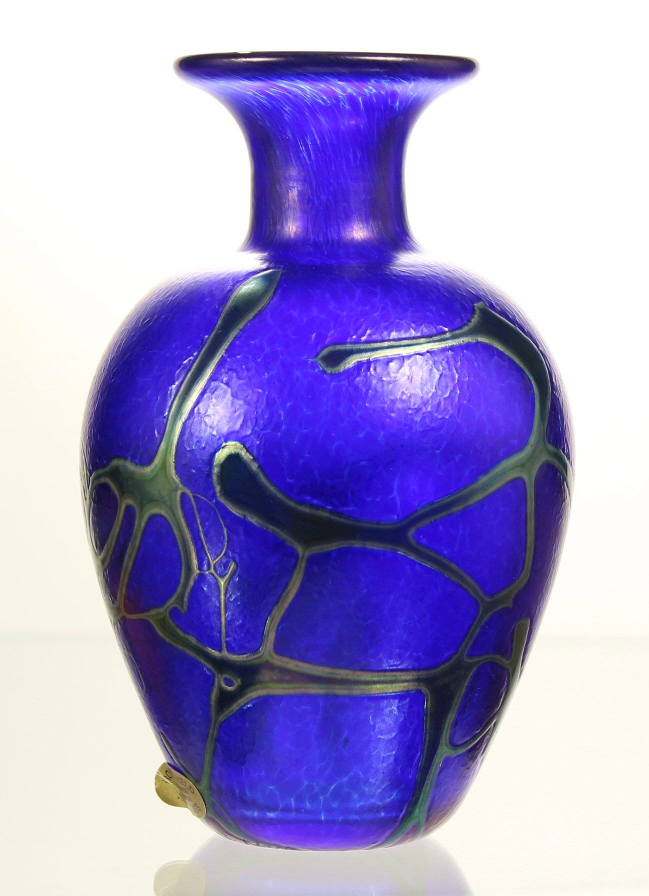 Vintage Robert Held Art Glass Vase Canadian Art Glass Movement