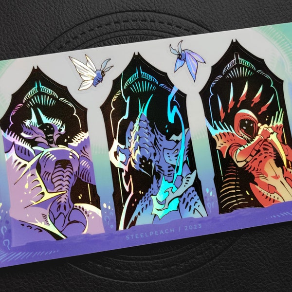 Hive Guardians holographic sticker sheet