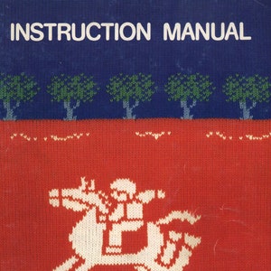 Pacote de livros para máquina de tricô Brother kh910 910 4 em 1 - Manual + Manual de padrões + Cartões de padrões Electroknit Vol 1 + 2 - e-book Download de PDF