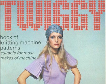 1960s Twiggy Machine Knitting Instruction Vintage Pattern Book Dresses Sweaters Cardigans Skirts 24pgs - ebook PDF Download