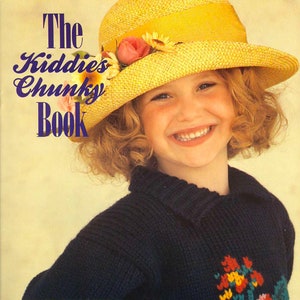 1988 The Kiddies Chunky Book - Kids Machine Knitting Pattens - KnitMaster-  Punch Card - Intarsia - Fair Isle - ebook PDF Download