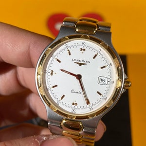 LONGINES Conquest L1.614.3 Date Gold Dial Quartz Men's Watch +