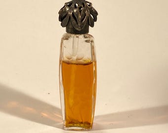 La Castillere Made in France Etched Crystal Glass Perfume Bottle With Perfume