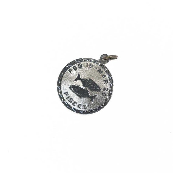 Vintage Sterling Pisces February - March Star Cro… - image 1