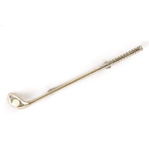 Vintage Beau Sterling Silver Golf Club and Pearl Golf Ball Pin (arthur)