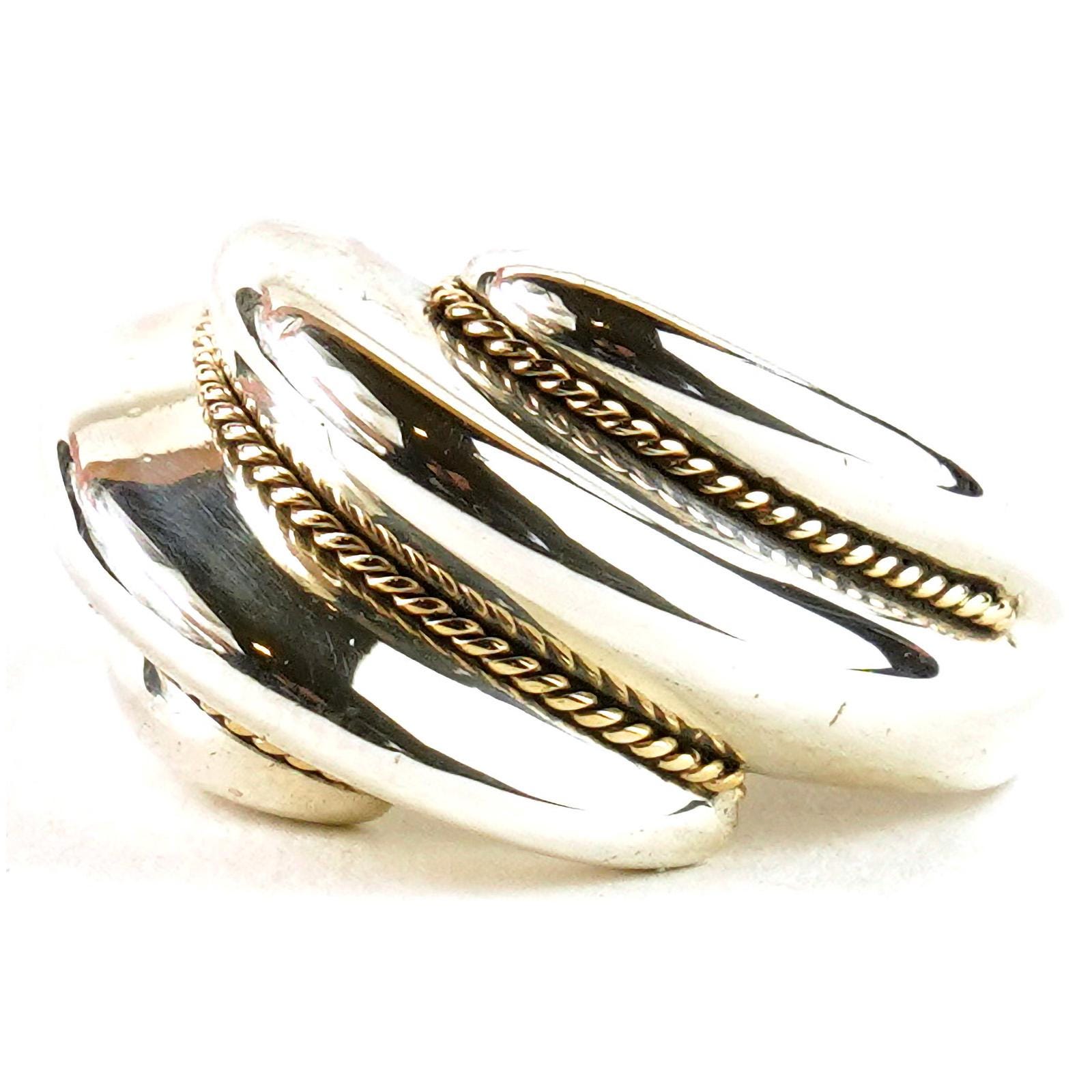 Tiffanys Vintage Gold X Ring - Etsy