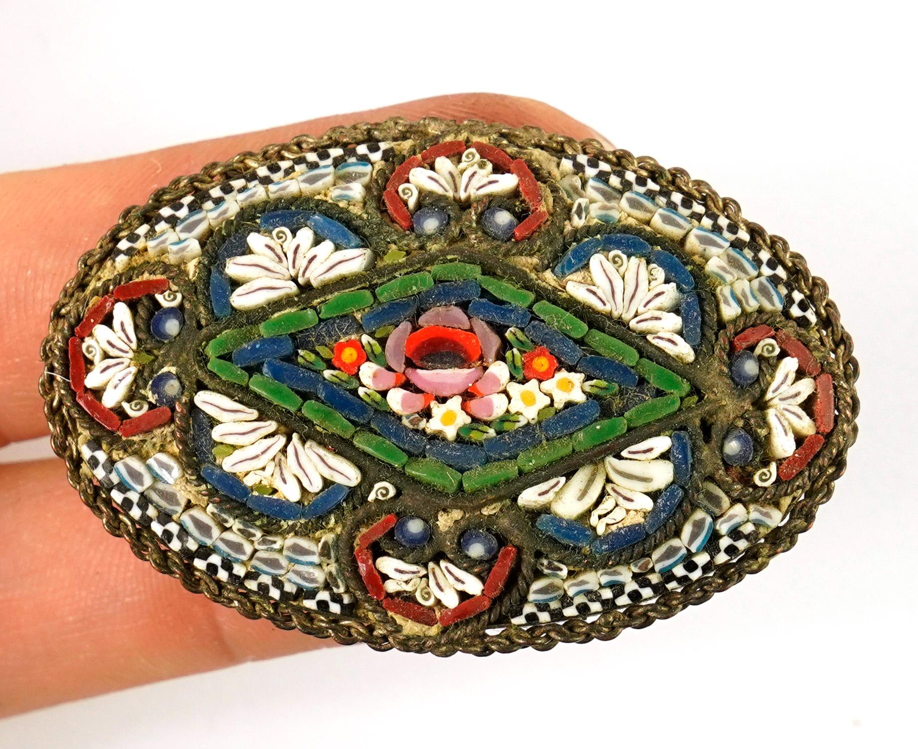 Italian Mosaic Pin - Etsy