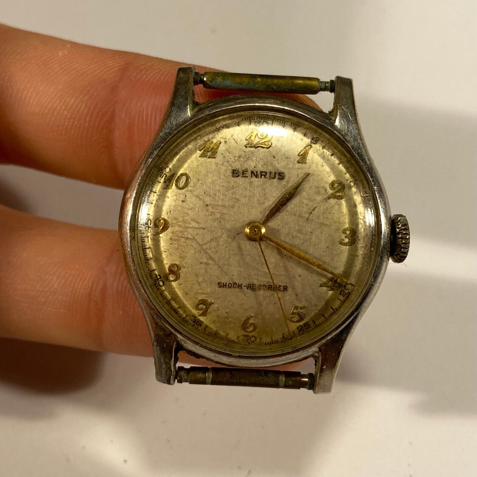 Vintage BH 1 Benrus 15 Jewel Manual Men's Wristwatch - Buble Case
