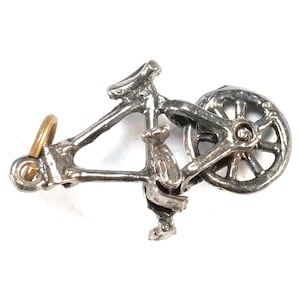 Bicycle Charm 10-speed 3D Sterling Silver Bicycle Charm 10-speed 3D Sterling Silver