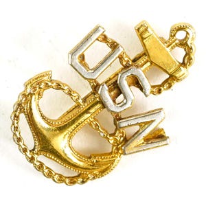 Sterling Us Navy Pin - Etsy