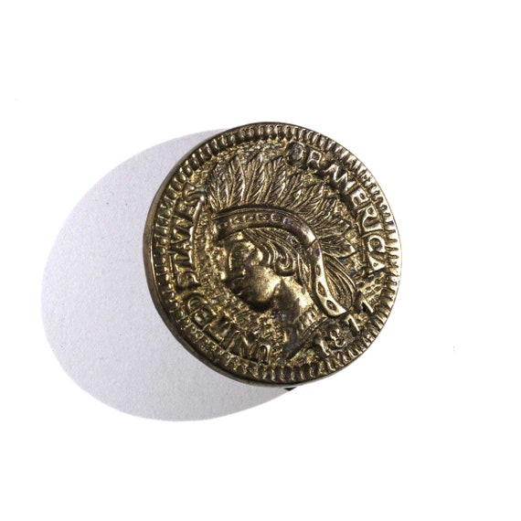One Of The Biggest Ever Vintage Native American Navajo Gold Coin Belt Buckle One Of The Biggest Ever Vintage Native American Navajo Gold Coin Belt Buckle