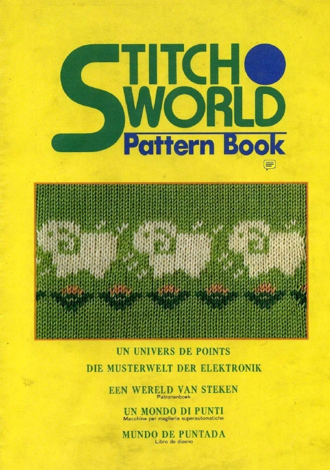 Stitch World 1 I Pattern Book - Vintage Knitting Machine Pattens - Punch Card Electronic - Fair Isle - ebook PDF Download - 194 pages