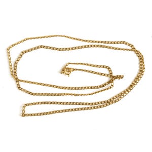 Vintage 14k Yellow Gold 19&quot; x .82&quot; thick Rope Link Chain 2.4g