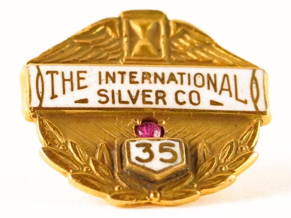 Vintage 10k Yellow Gold International Silver Co 3… - image 1
