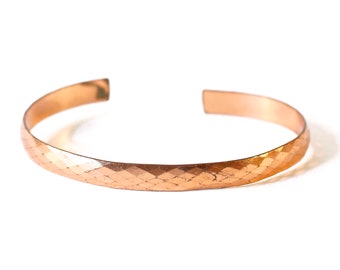 Vintage Native American Copper Thunderbird Cuff Bracelet