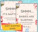 Babies Sleeping Sign- Daycare Printable Be Quiet Naptime Poster / Perfect for Preschools, In Home Child Care, & Nannies 