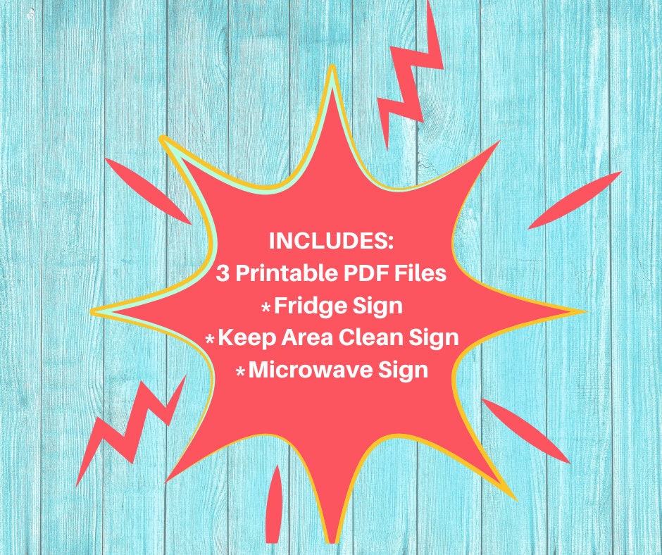 keep-area-clean-signs-3-printable-signs-for-fridge-microwave-and-room-designed-for-employees-perfect-for-break-rooms-kitchens-etsy for Fridge Clean Out Sign Printable Free Keep Area Clean Signs- 3 Printable Signs for Fridge, Microwave, and Room/ Designed for Employees / Perfect for Break Rooms & Kitchens - Etsy for Fridge Clean Out Sign Printable Free