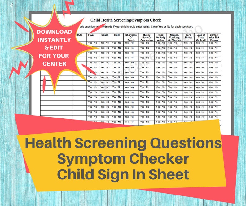 Health screening for preschoolers