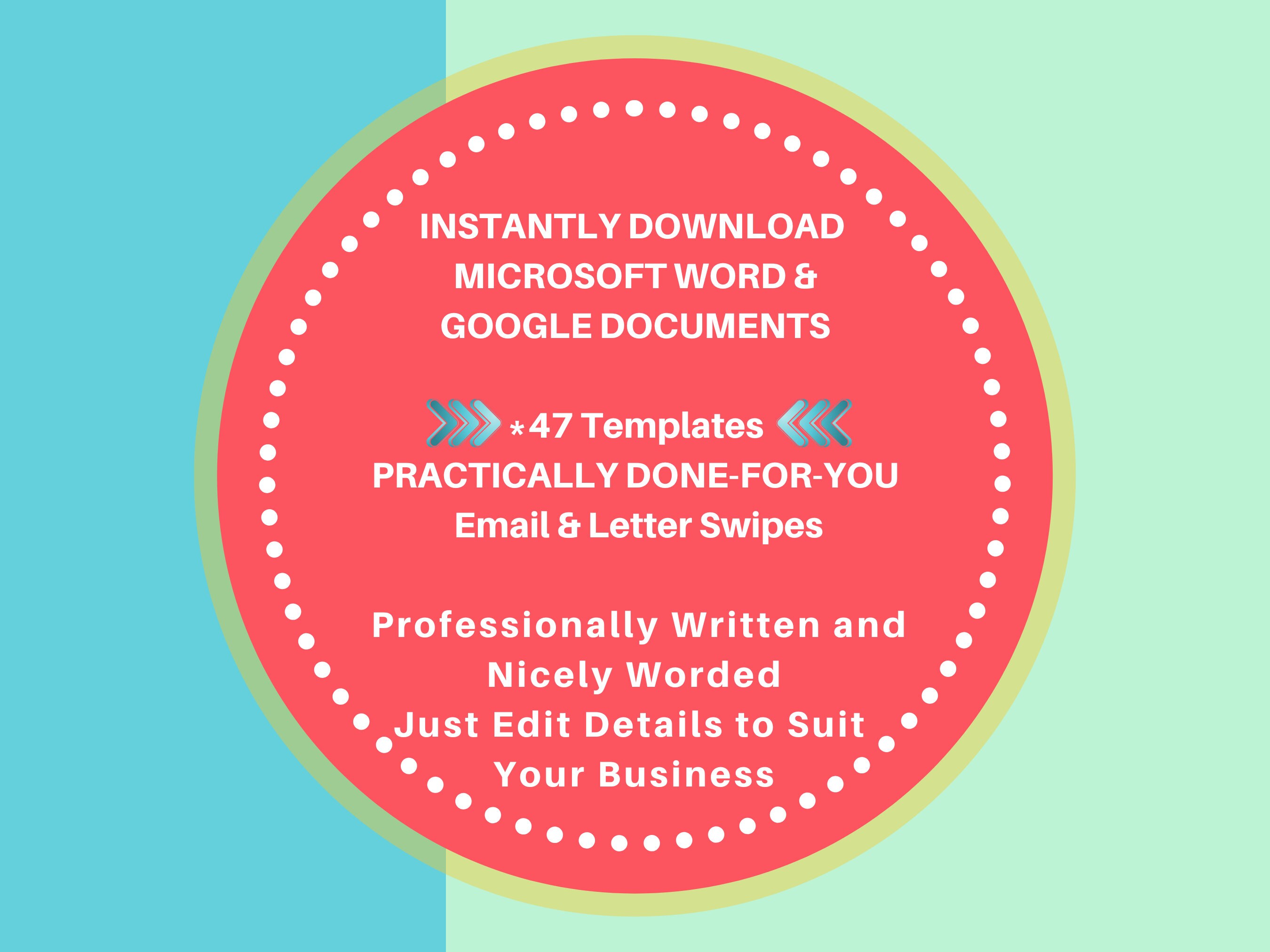 DAYCARE PARENT LETTERS/ Childcare Business Professionally Written Email ...