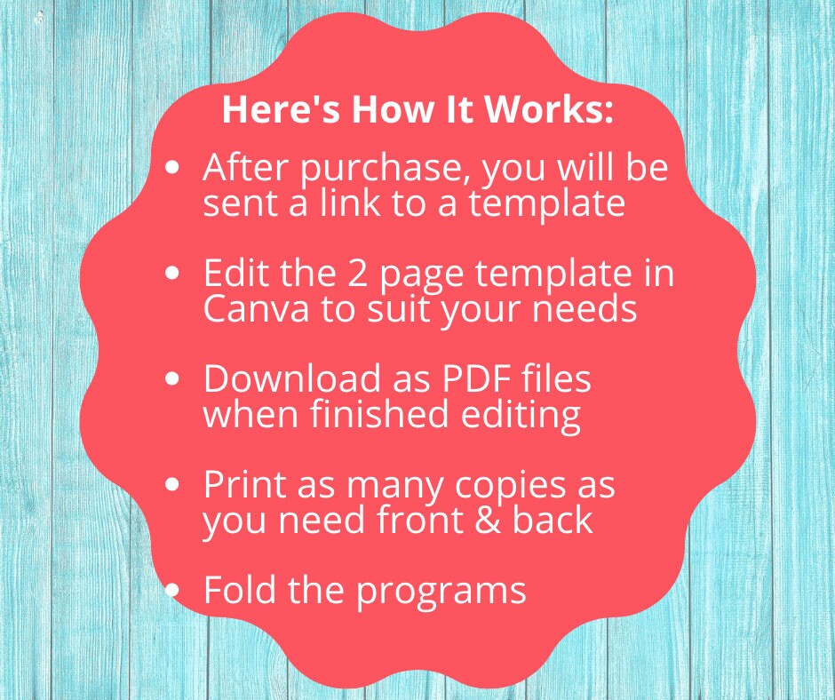 Preschool Graduation Program / Pre-k Ceremony Program Template / Child