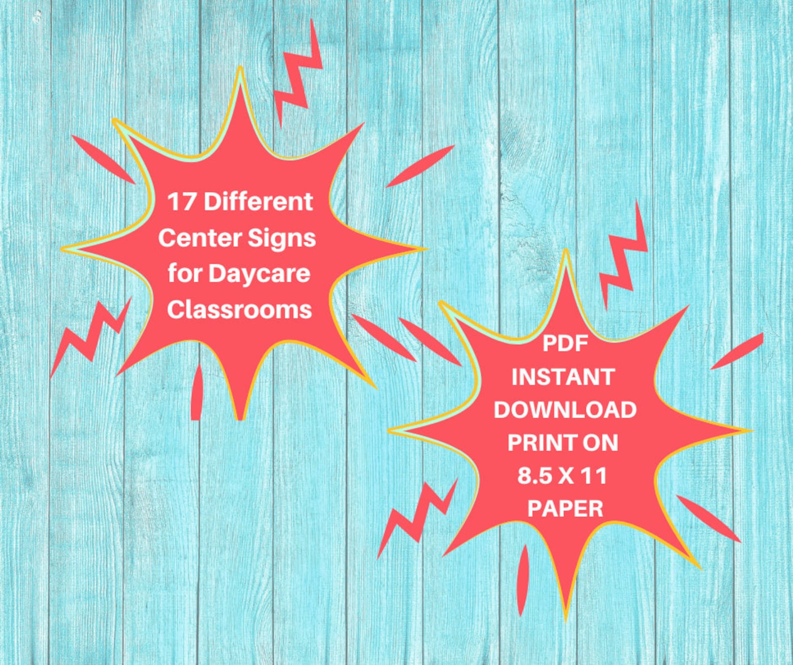 DAYCARE CENTER Signs/childcare Printable Signs for Preschool Etsy
