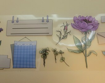 Pretty Flowers & labels PET Tape