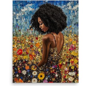 African Inspired Poster: Vibrant Tribal Patterns & Authentic Cultural Imagery, Black Art