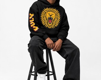 Ethiopian Anbesa Oversized Hoodie | Lion Streetwear | Ethiopian Heritage Fashion