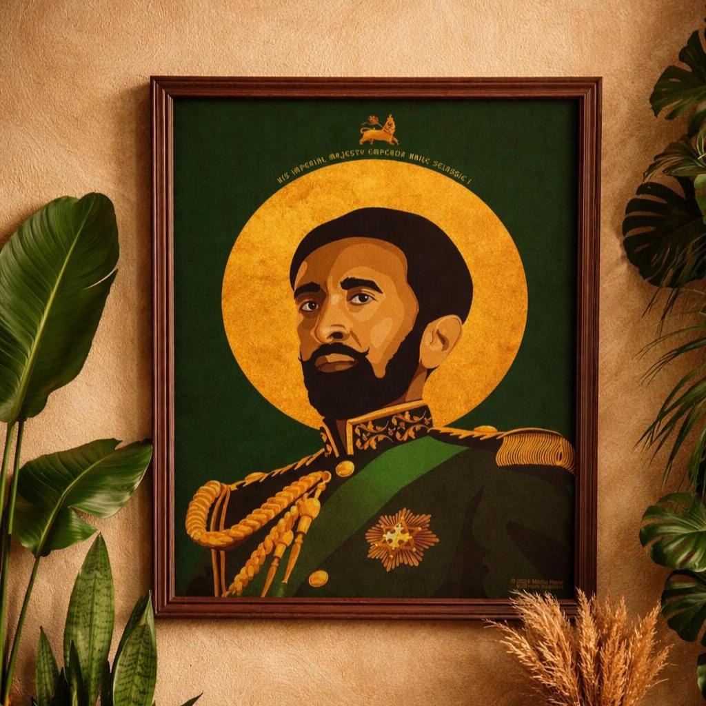 Haile selassie poster - Etsy 日本