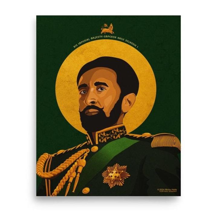 Haile selassie poster - Etsy 日本