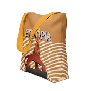 Vintage Ethiopia, lion of Judah Tote bag, Ethiopian Inspired Art, Vibrant & Authentic Cultural Imagery
