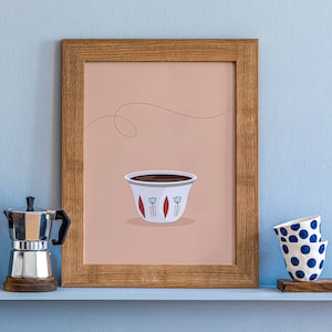 BUNA | Ethiopian, Eritrean Art Coffee, Modern Ethiopian illustration, Home decor