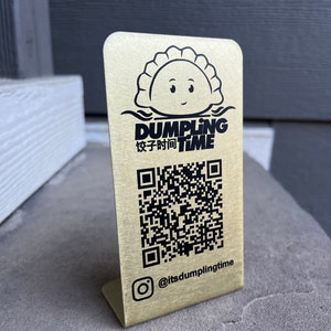 Brass QR codes, high-end, hotels, restaurants, venues, etc.