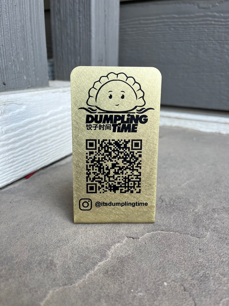 Brass QR Codes, High-end, Hotels, Restaurants, Venues, Etc. - Etsy
