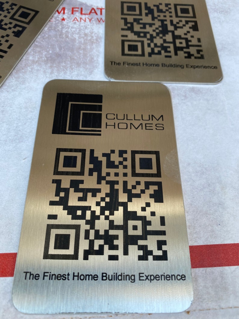 Metal QR Codes-business Logo Restaurants Menu QR Code - Etsy