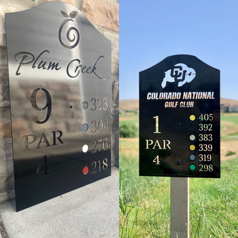 Golf Course Signage Tee Signs Custom Golf Signage Etsy