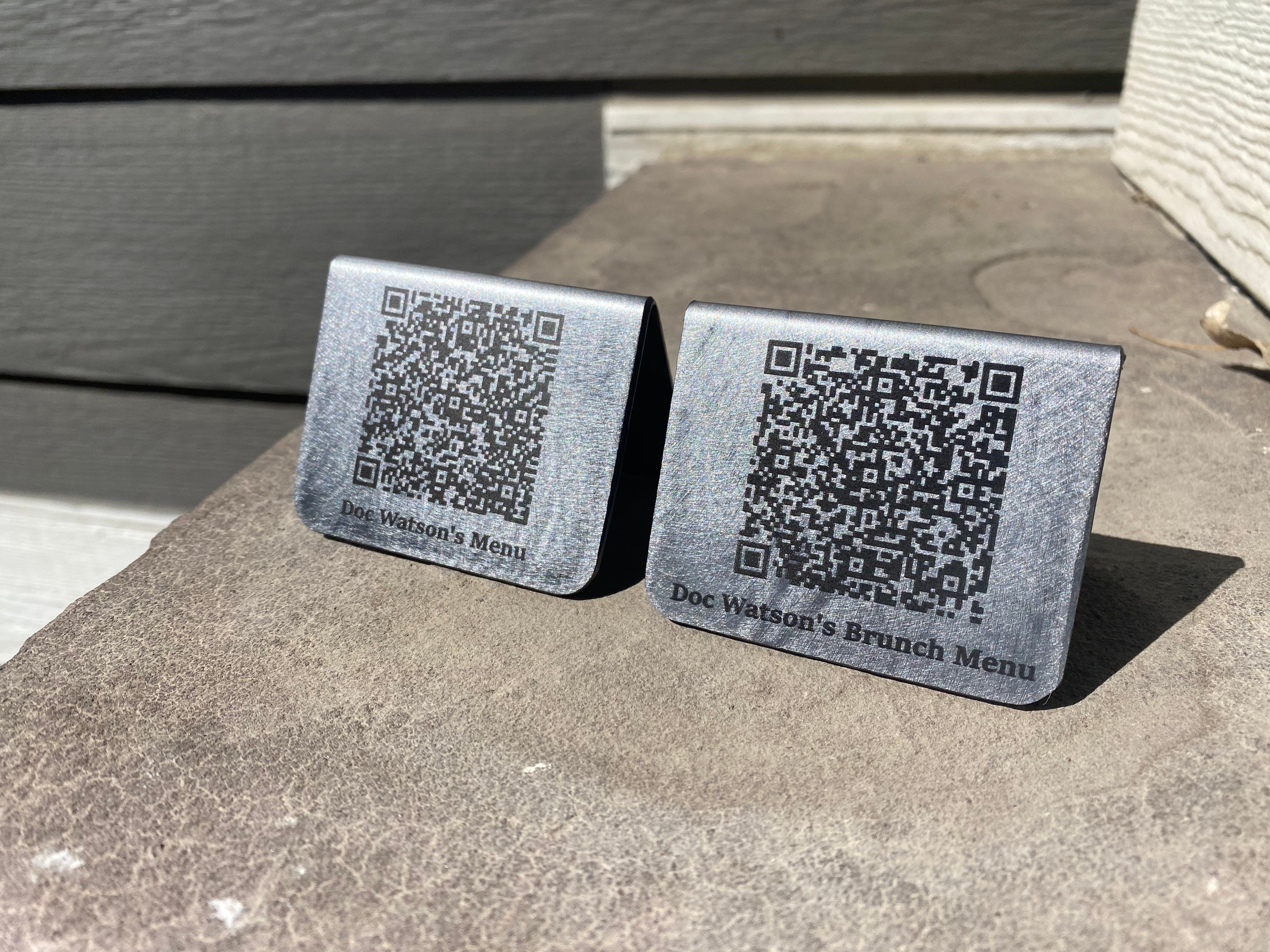 Metal QR CodesBusiness Logo Restaurants Etc. Sustainable Etsy