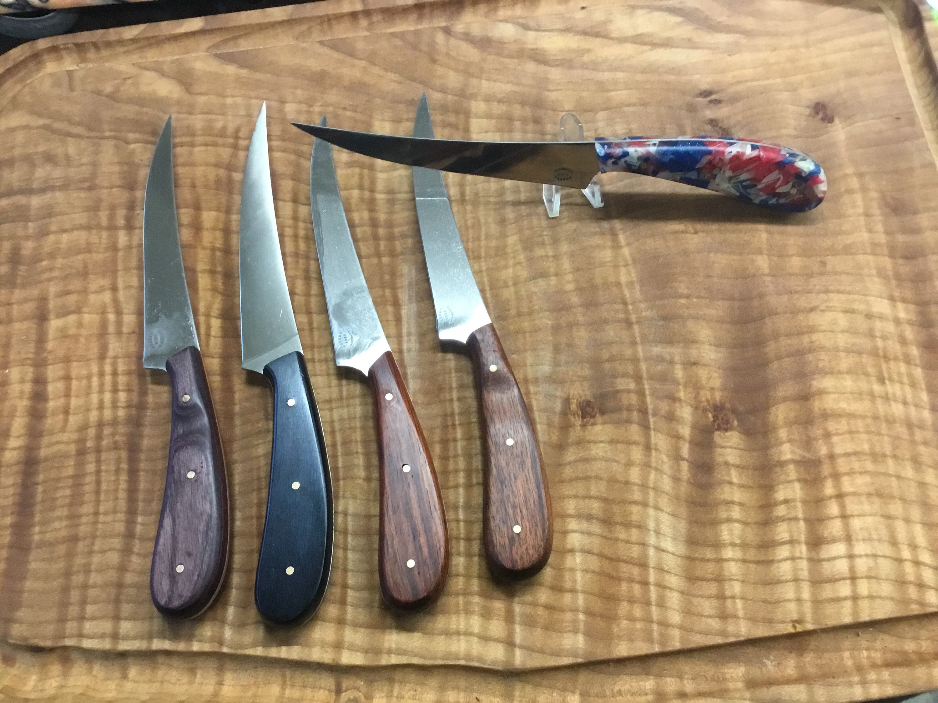 Kodiak Fish Fillet Blade - DIY Custom Knife Making Kit - Wood Handles